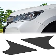 TOMALL Headlight Sidemarker Vinyl Films Smoke Tint Compatible with Honda Accord 2016-2017 20% Light Transmission Amber Edges Delete Stickers Decorations for Car 20% Dark Black
