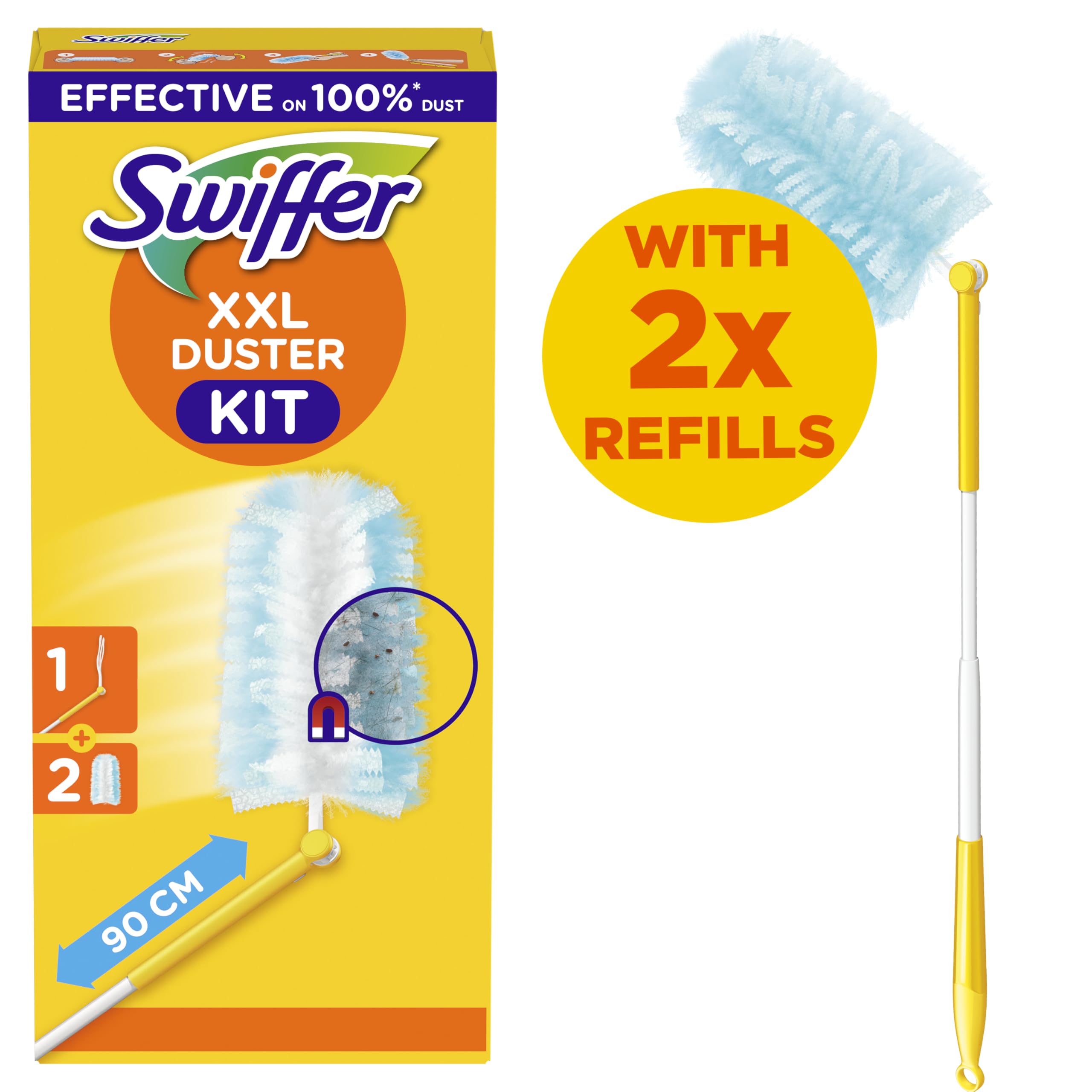 Swiffer XXL Kit colector de Polvo 1 Mango 2 repuestos