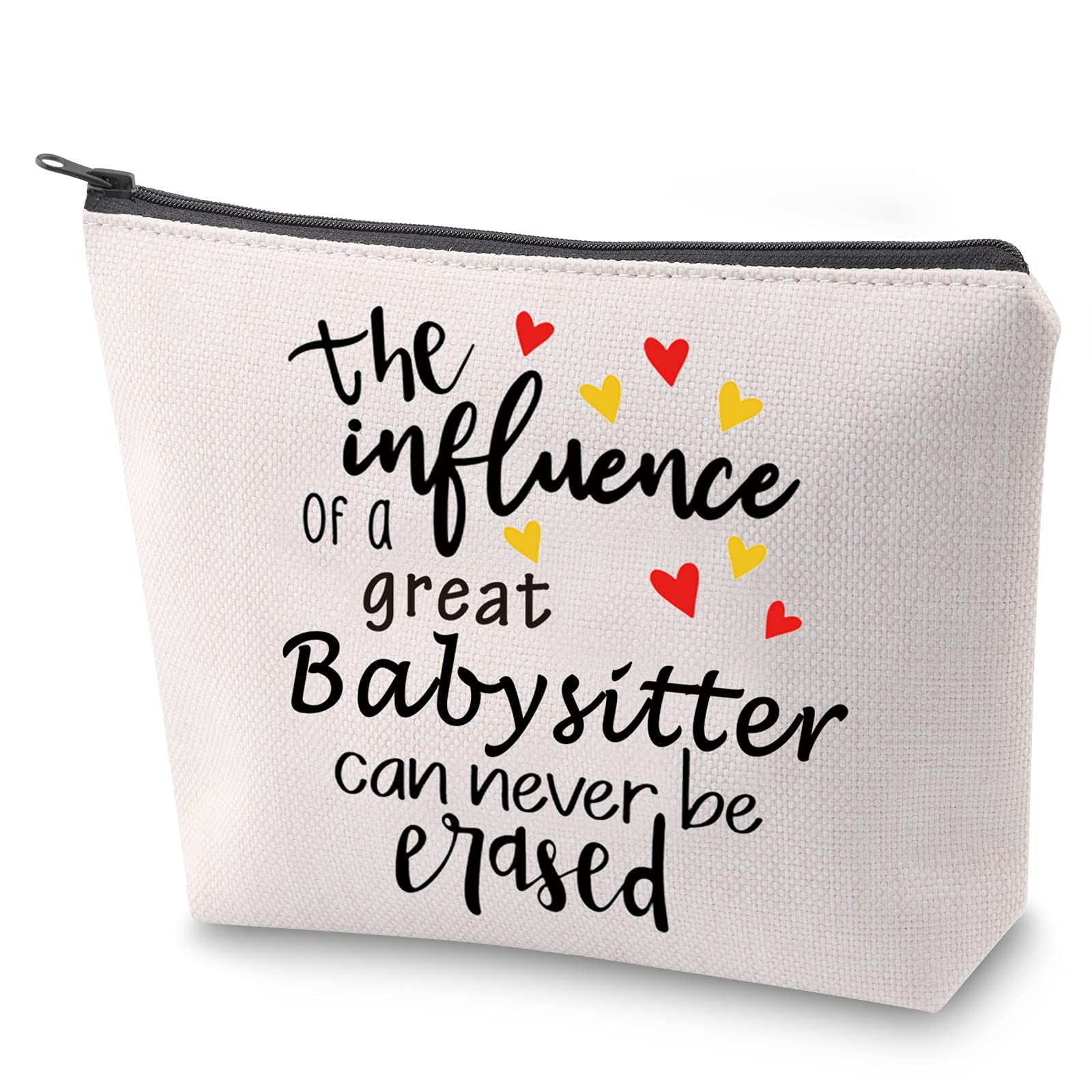 ZJXHPO Babysitter Appreciation Gift Best Babysitter Ever Nanny Zipper Pouch The Influence Of A Great Babysitter Can Never Be Erased (Influence-Babysitter)