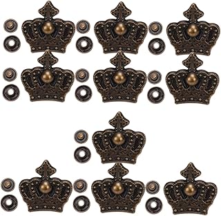 COHEALI 10 Conjuntos De Botones Para Carteira Vintage Fechos De Latão Kit De Fecho De Pressão Fechos De Metal Para Roupas Fecho De Botão De Pressão De Metal Fecho Botão Acessórios De