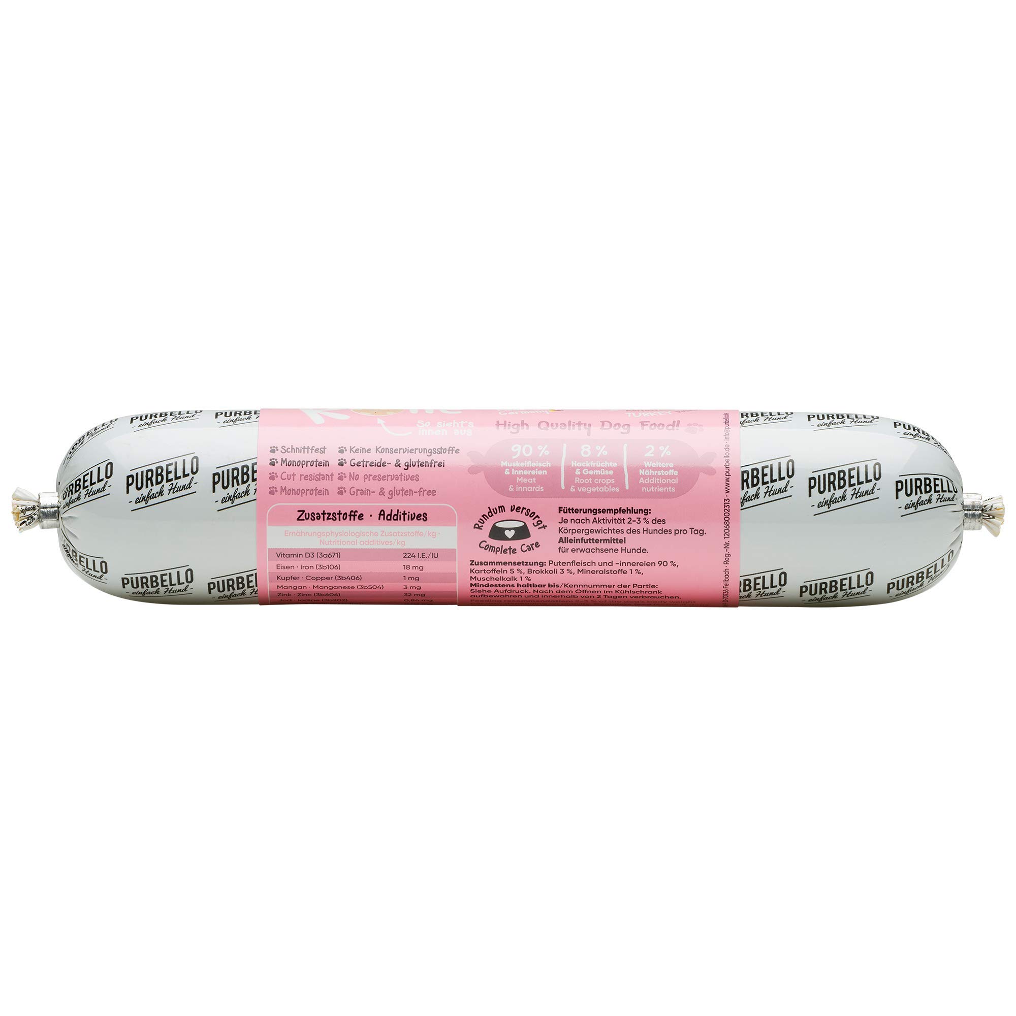 PurBello Perros Forro recurvo (Pack de 8, 8 x 400 g)