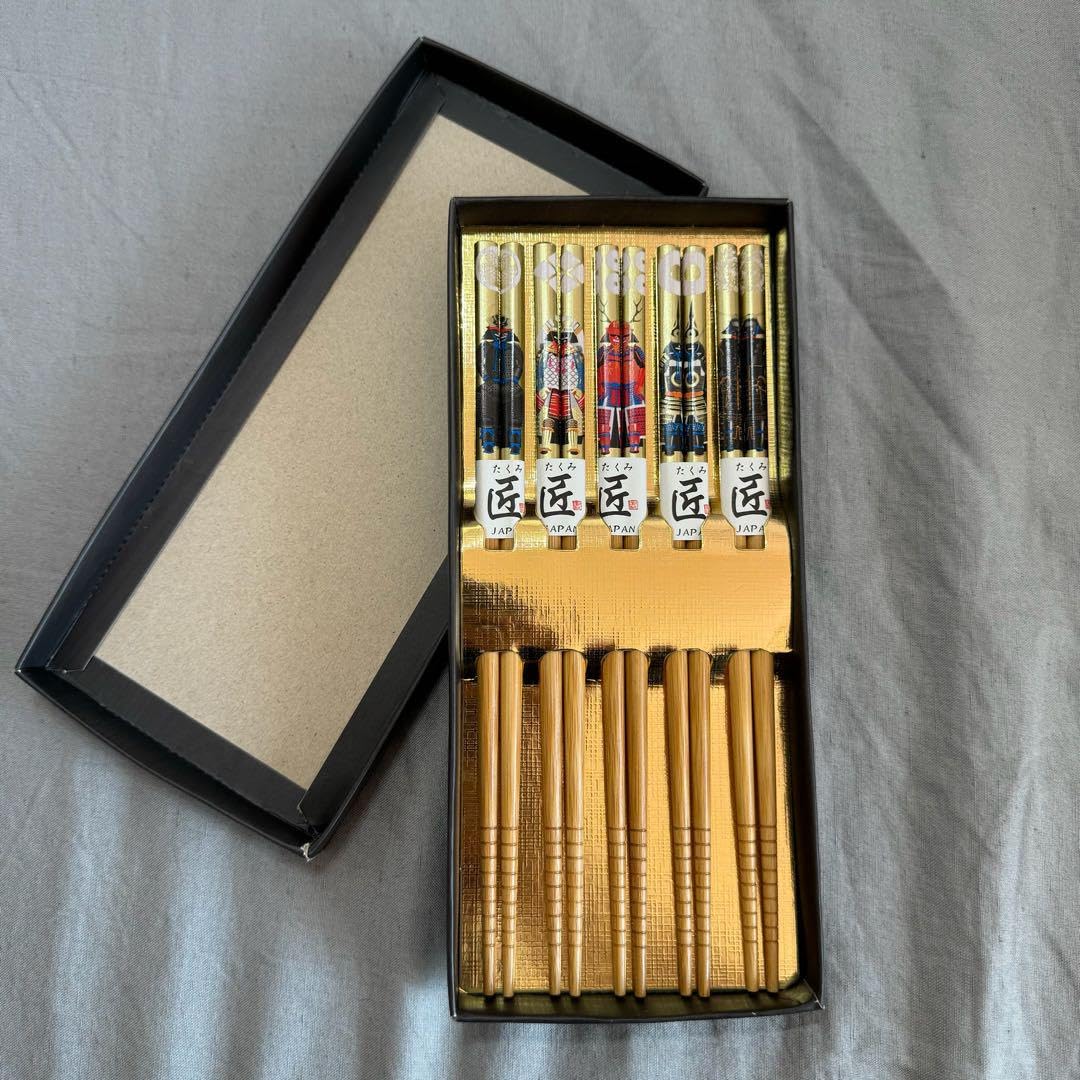 カトラリー(スプーン等) Handmade Sengoku Busho Chopsticks 5Set Amazon.co.jp: Sengoku Bushou Chopsticks Set of 5 : Home & Kitchen