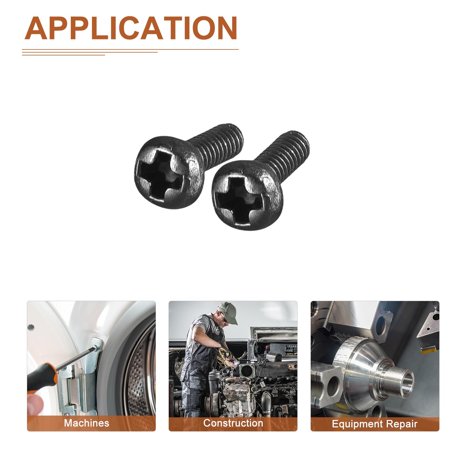 Viti Per Elettronica Viti A Testa Phillips 6-32 In Acciaio Inox – Rivestimento Ossido Nero, Grado 18-8, Per Macchinari Viti Ossido Nero 18-8 - Foto 8