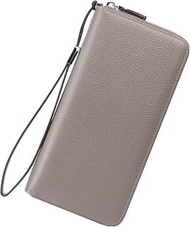 Small Compact Women Wallet RFID Blocking Genuine Leather Bifold Purse with ID Windows