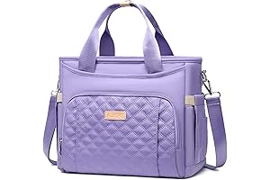 Purple Lunch Box for Women with Shoulder Strap