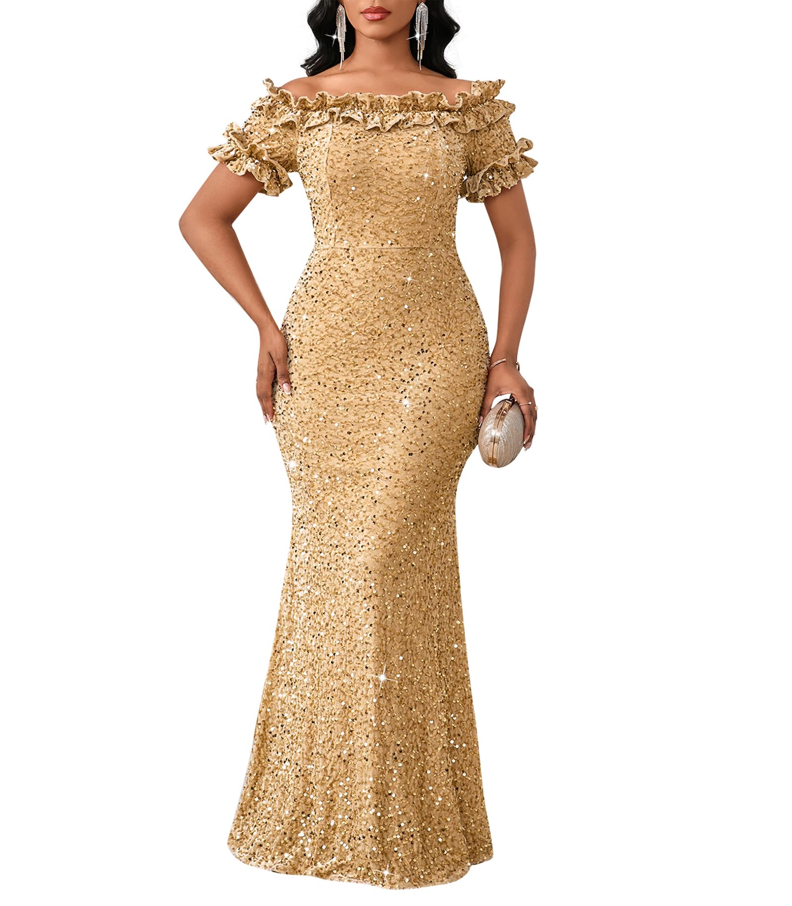 dasmzper Mermaid Maxi Dress
