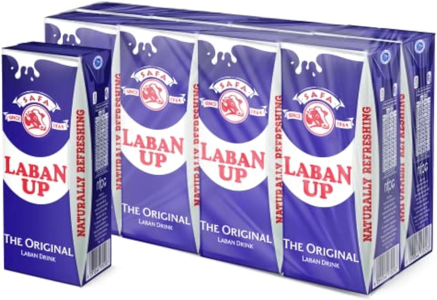 Safa Naturally Refreshing Original Laban Drink, 8 x 180 ml