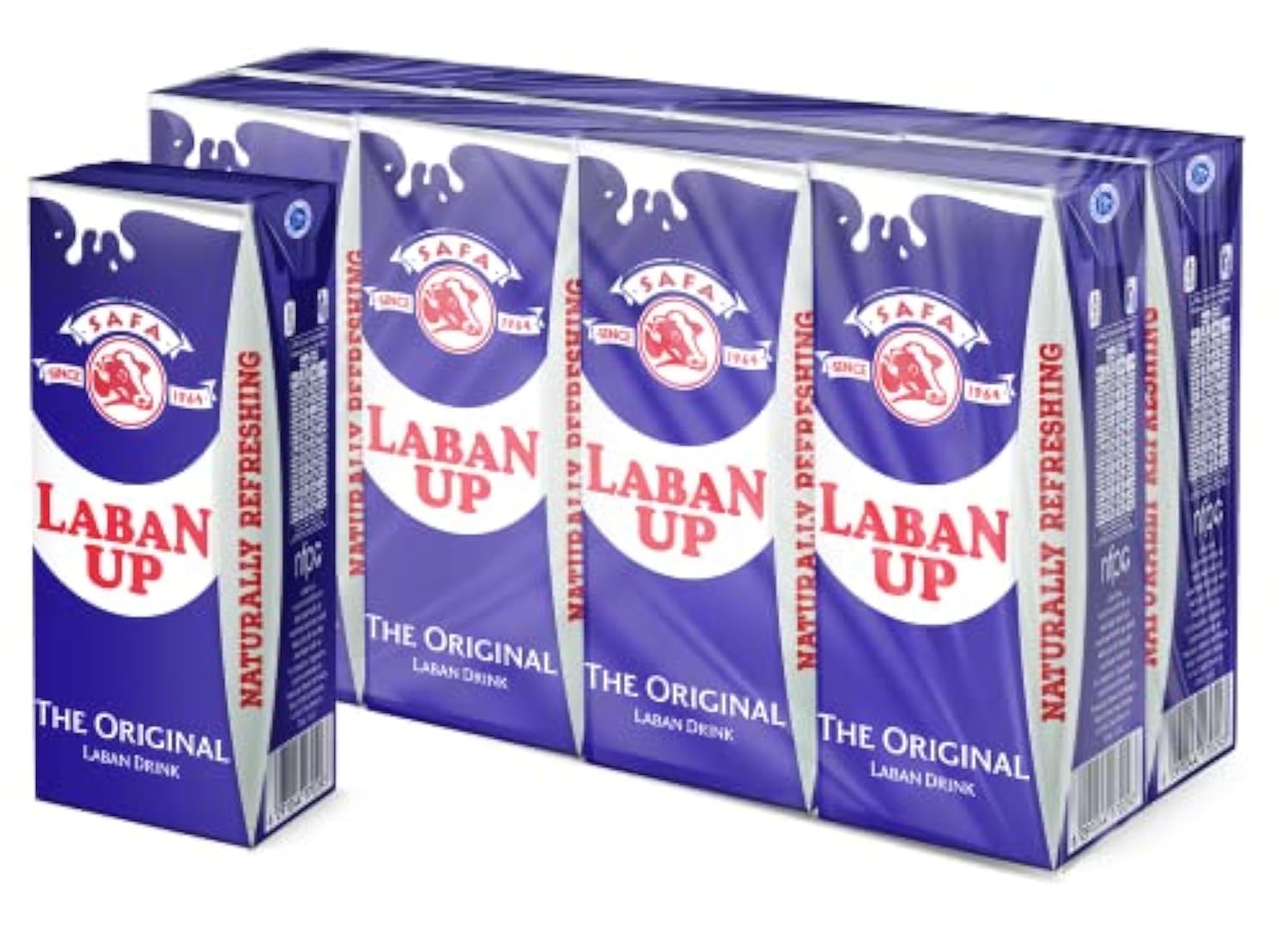 Safa Naturally Refreshing Original Laban Drink, 8 x 180 ml