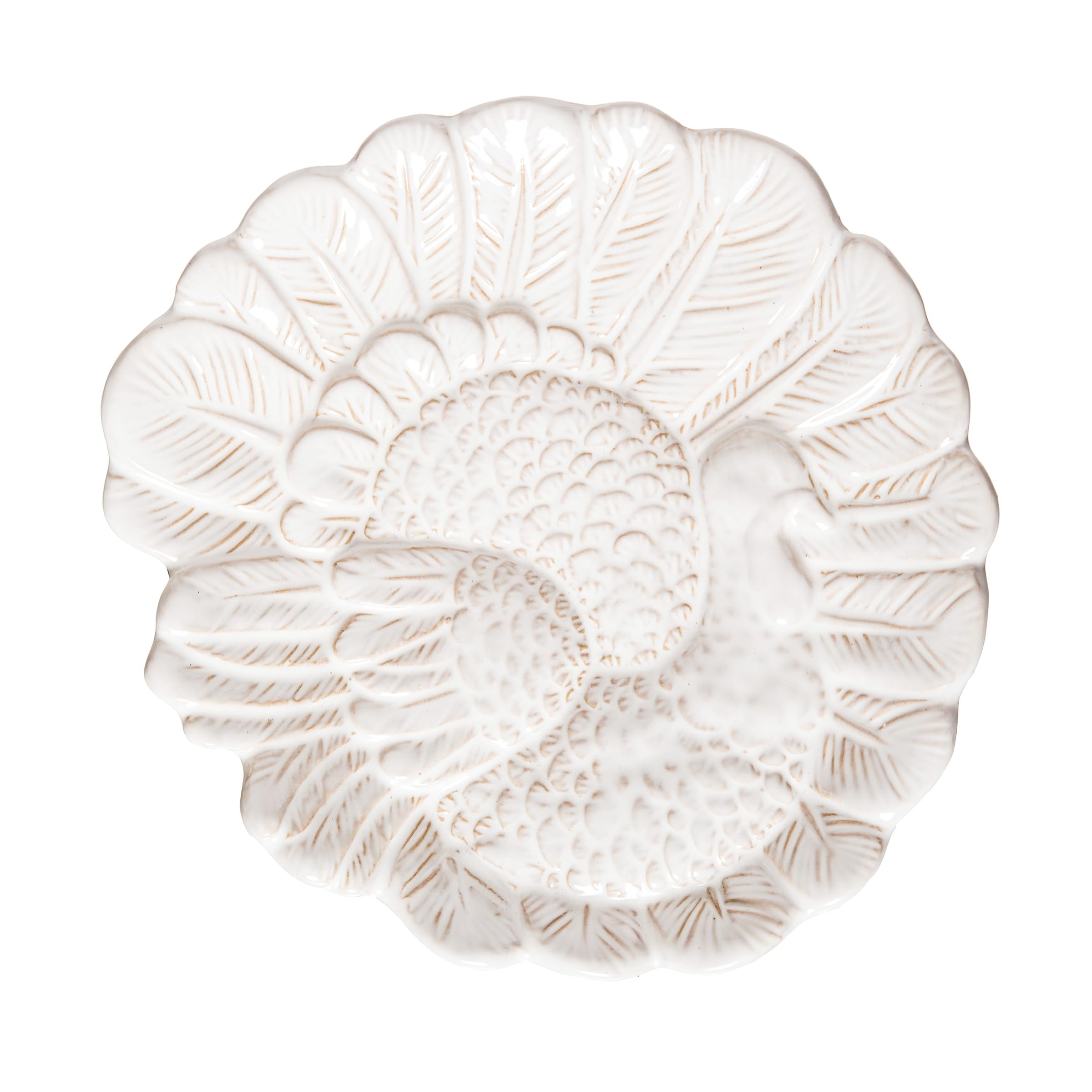 C&F Home White Turkey Plate White