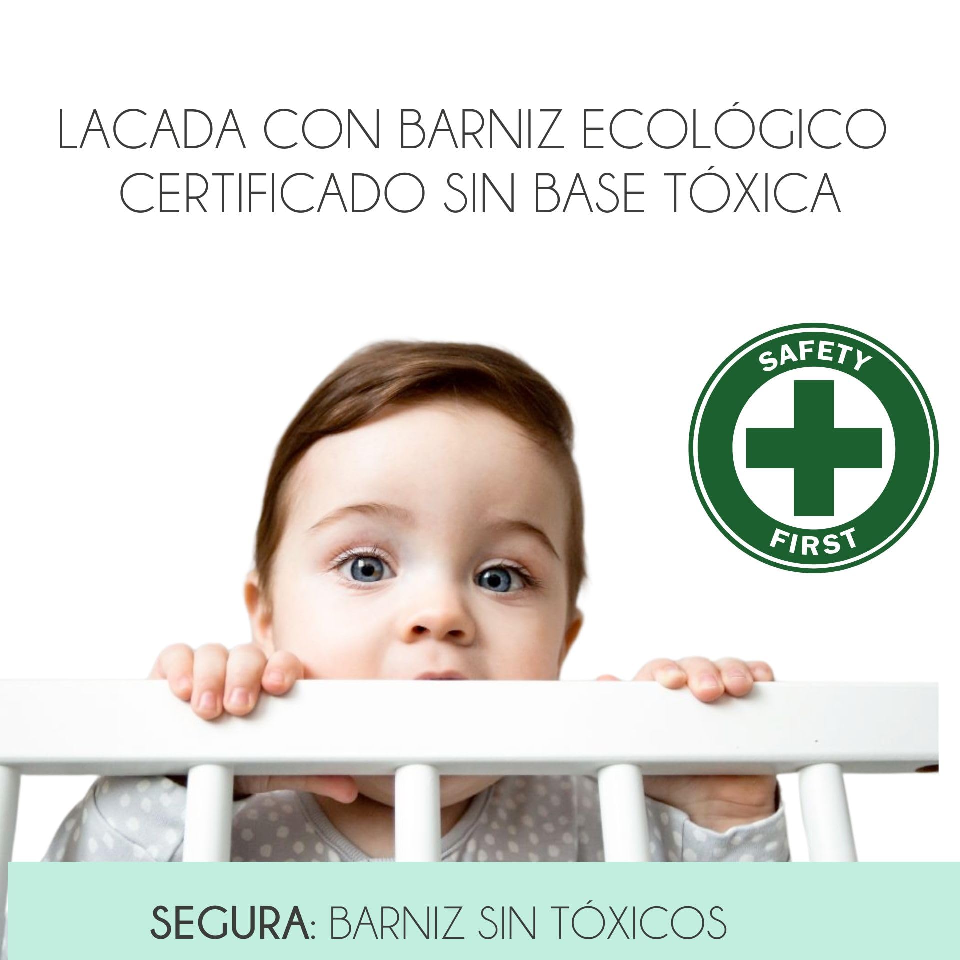 Trona evolutiva para bebé portátil de madera Evoluonge, convertible en silla y mesa infantil para comer, dibujar y jugar, segura, con asiento acolchado impermeable CoolDreams