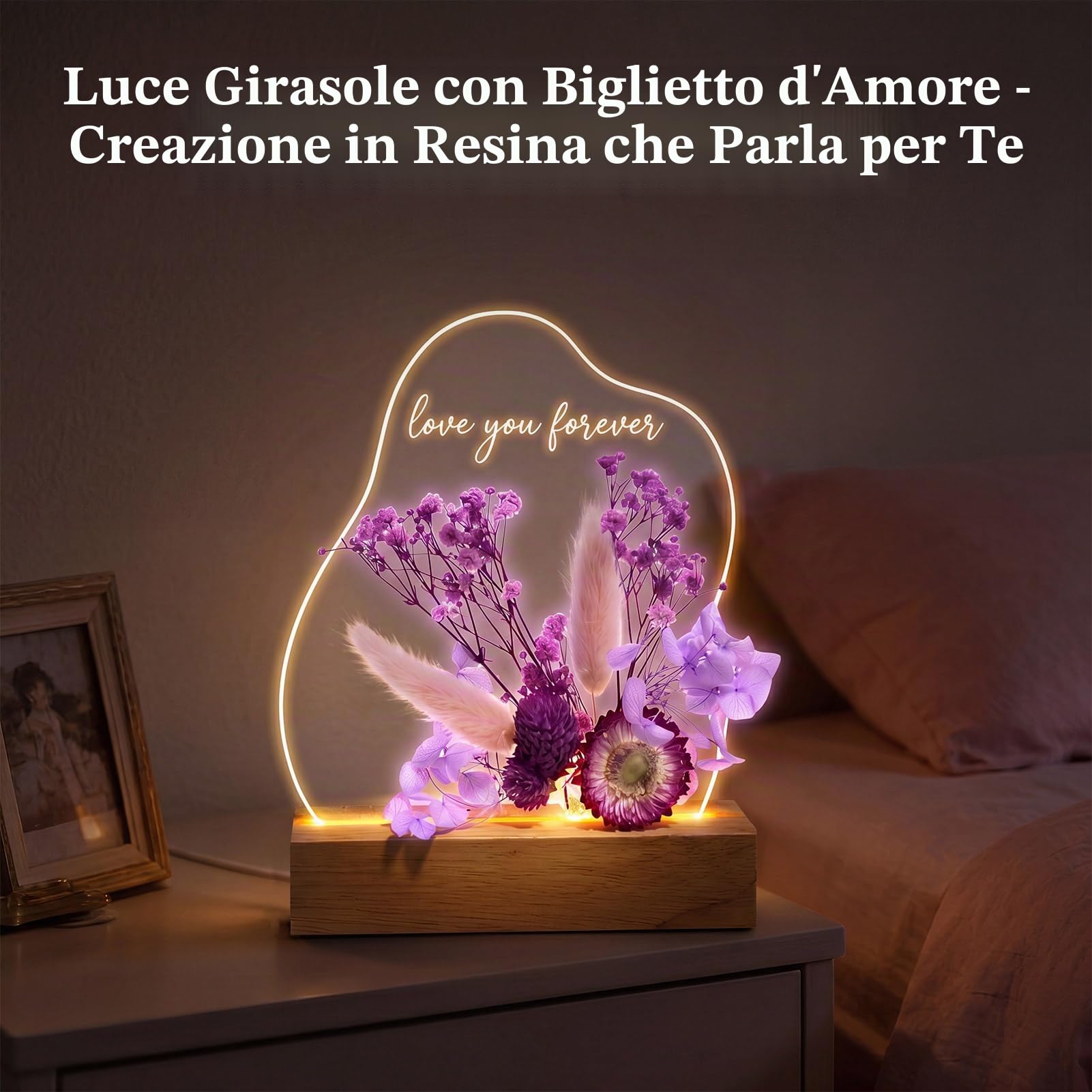 Kit in resina epossidica per principianti con luce, artigianato fai da te per adulti donne | Set completo in resina epossidica trasparente e senza bolle, con stampi in resina, accessori in resina