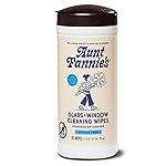 Aunt Fannie\'s Glass & Window Cleaning Wipes, Natural Streak-Free Glass Cleaner, 35 Count (Pack of 1)