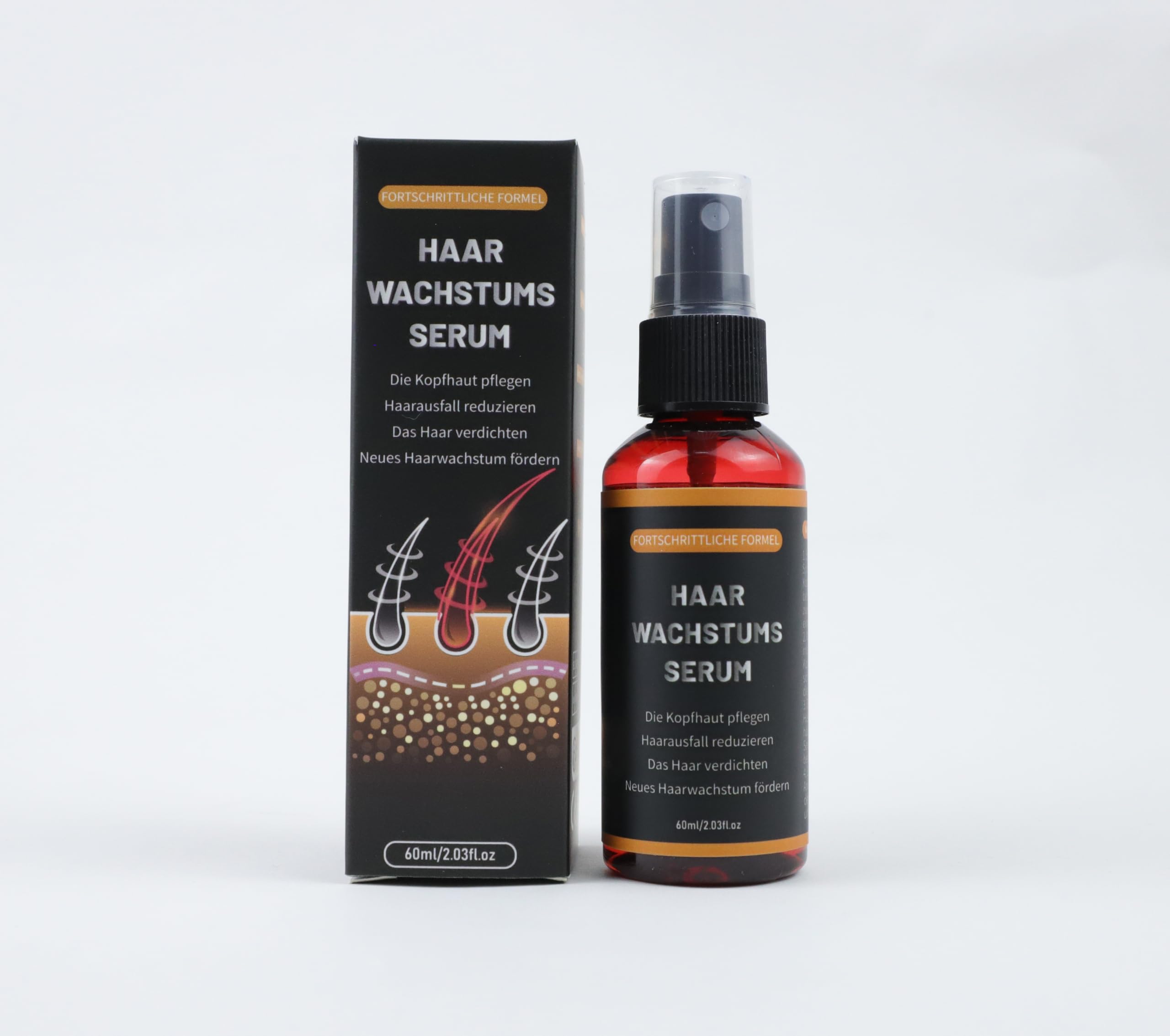 Aceite de romero para el cabello, suero de crecimiento del cabello, 60 ml × 3