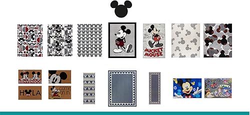 Miniatura 6 de Gertmenian Alfombra texturizada de Disney Mickey Mouse para el suelo kits de decoración del hogar decoración de sala de juegos alfombra de área de