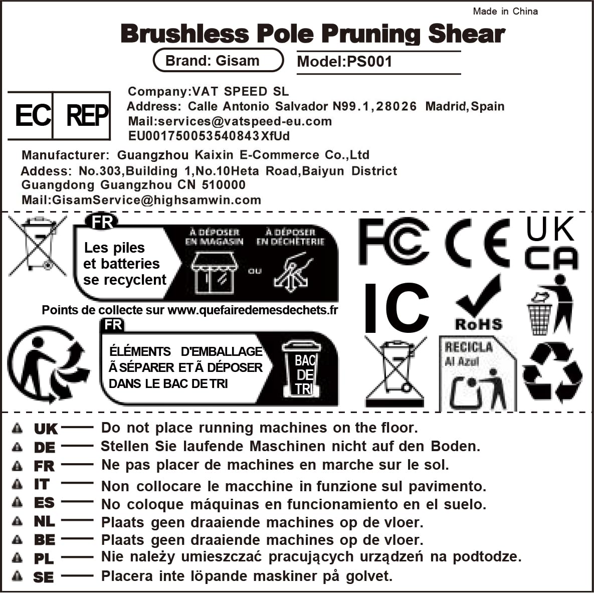 Sécateur Électrique Avec Perche, Moteur Brushless, Portée Totale 2,8 m, 2-en-1 Secateur Electrique Sans Fil avec Lame SK5 et 2x2.0 Ah Batteries, pour Jardinage, Ferme, Arbres Fruitiers