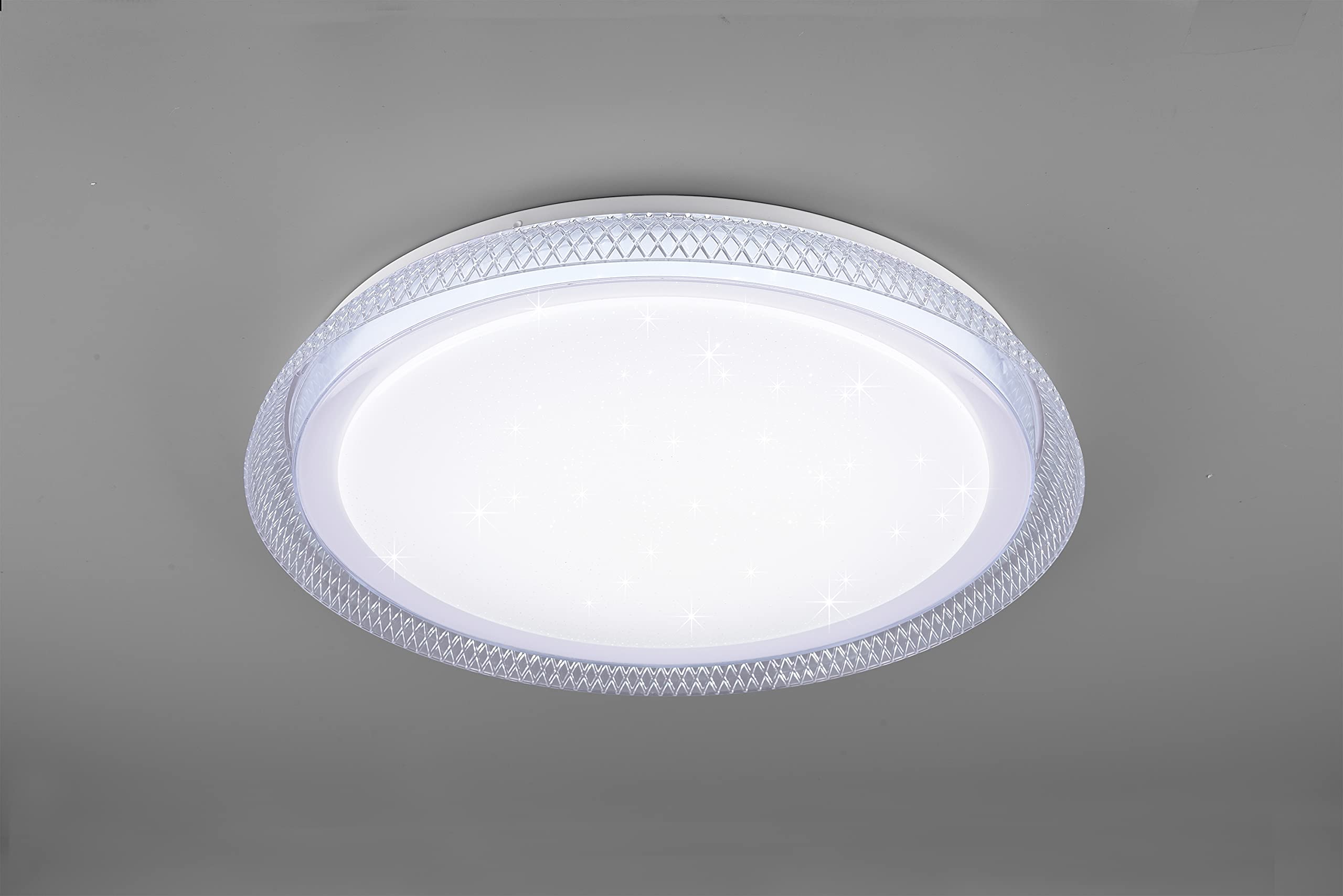 Reality Leuchten Heracles R62371200 - Plafoniera a LED da 24 Watt, in plastica, colore: Bianco
