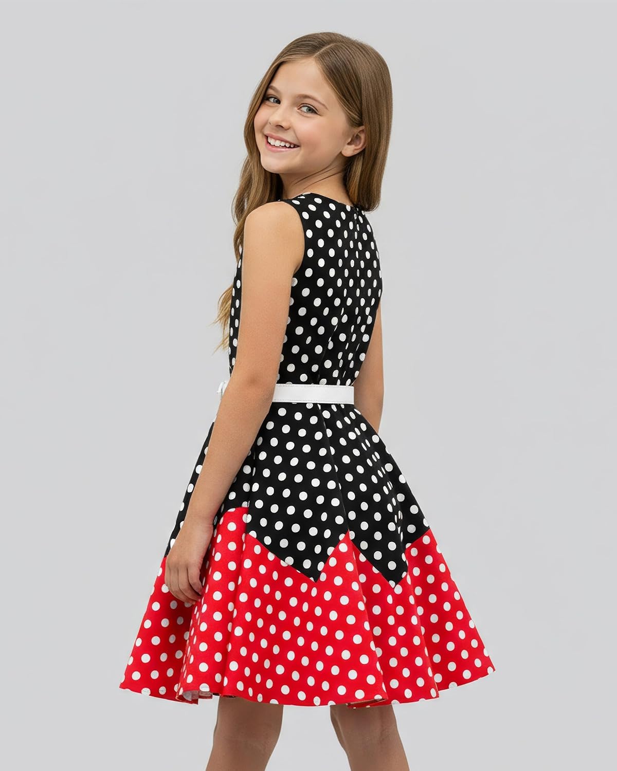 BlackButterfly Kids 'Audrey' Vintage 50's Girls Dress - Image 5