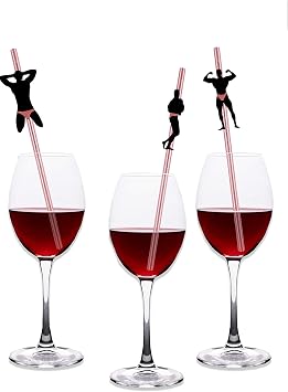 Bachelorette Party Decorations Straws I 24 Pack Dancing Stripper Man Confetti Bridal Shower Straws