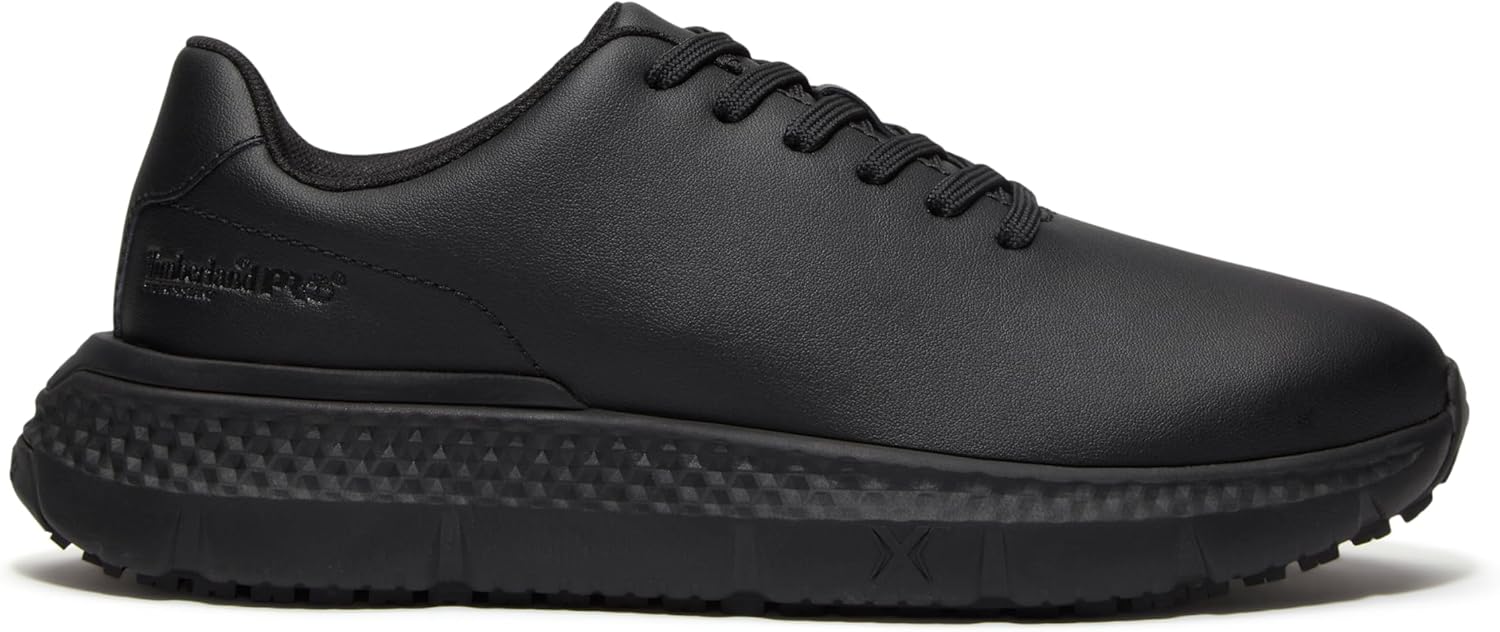 Timberland PRO Women's Power Shift Leather Soft-Toe Gripmax Slip Resistant Hospitality Work Shoe