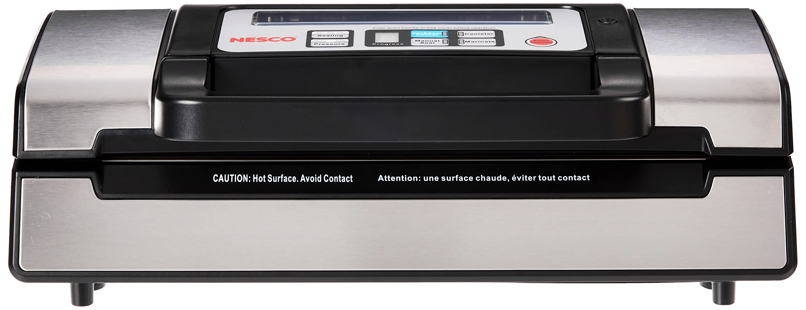 NESCO VS12 Deluxe Food Vacuum Sealer Starter Kit with Vacuum Sealer Bags and Viewing Lid