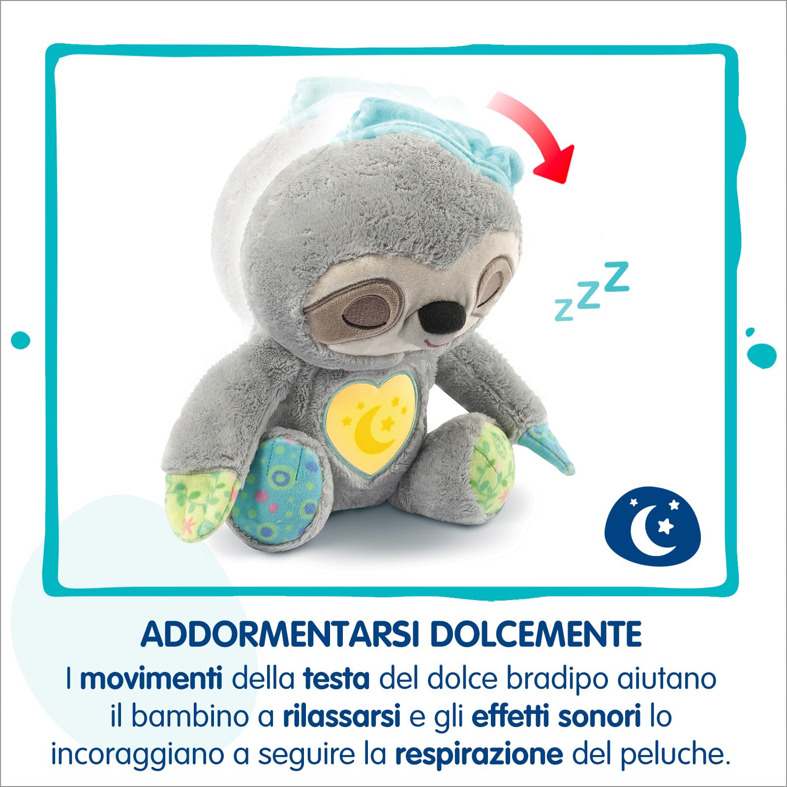 VTech Luce 3 In 1 – Peluche Con Luce Notturna, 40 Melodie E 3 Canzoni, Proiettore Luminoso, Per Bambini 0-6 Anni (Italiano)