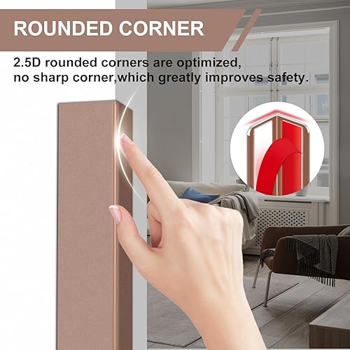 Miniatura 10 de Protector de esquina de pared, protector de esquina para paredes con pegamento adhesivo, 1 pulgada de ancho x 59 pulgadas de largo, protector de