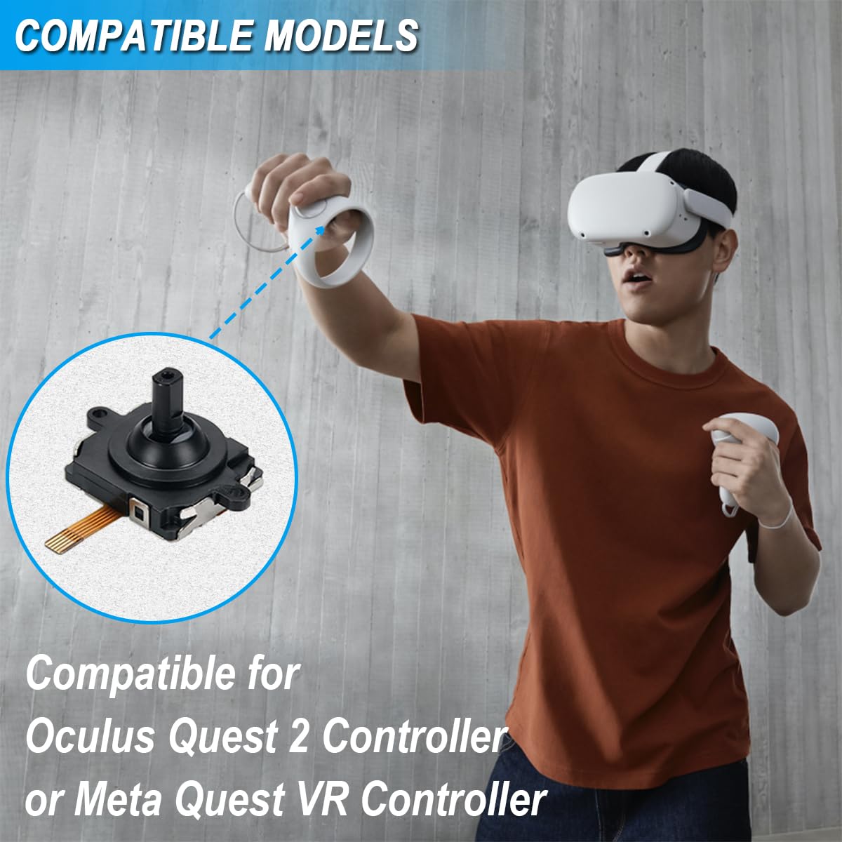 Amazon.co.jp: ZHUROUPU for Oculus Quest 2 コント ローラー/for Meta