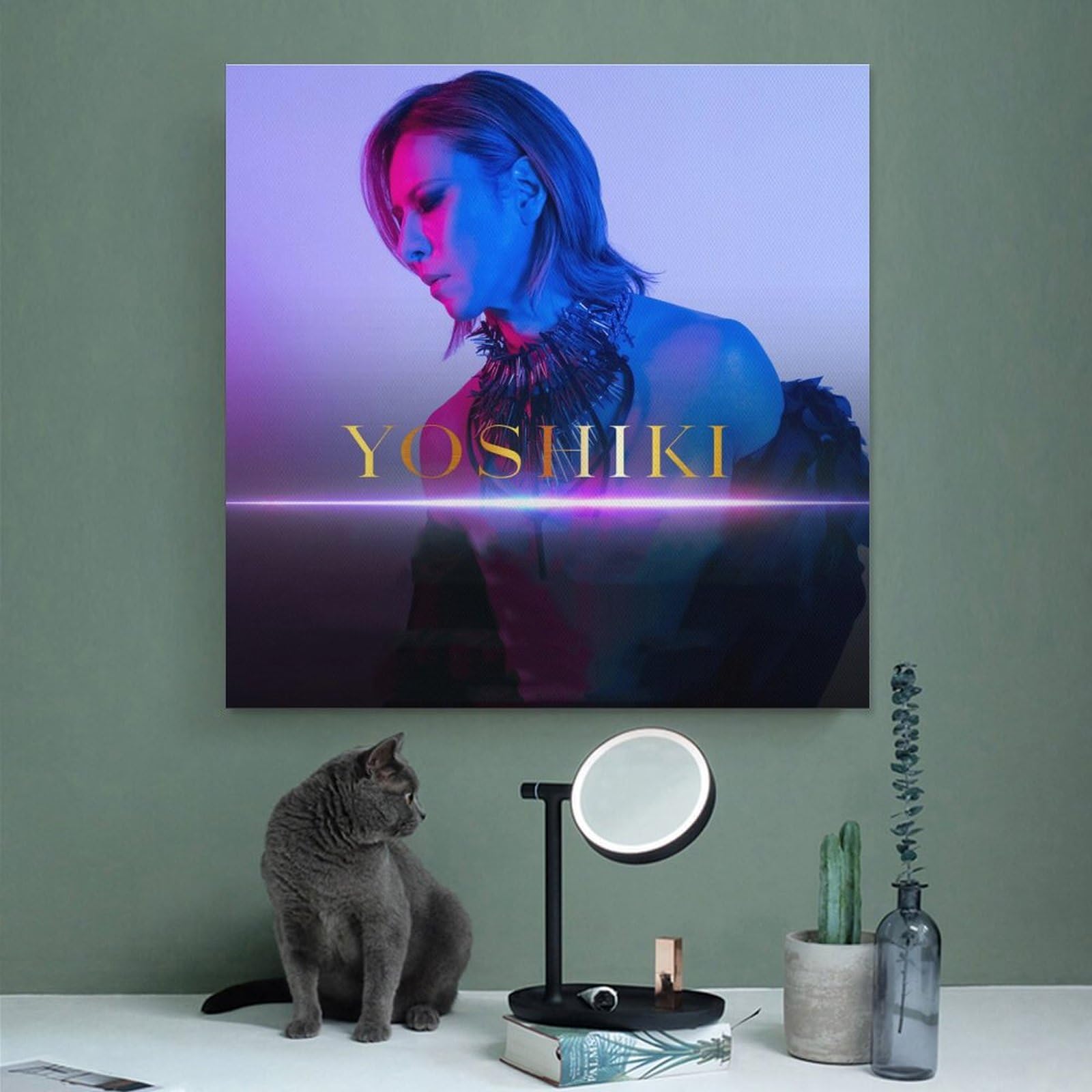 Amazon.co.jp: 音楽 YOSHIKI ポスター ウォールアート キャンバス 印刷 