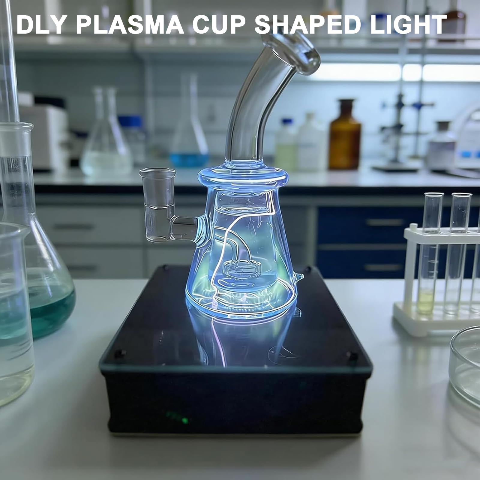 Luce al plasma a forma di tazza, sensibile al tocco, luce d'atmosfera allo xeno per stanza, decorazione per feste, segnale di avvertimento all'aperto, regalo unico per la scienza, trasforma il tuo