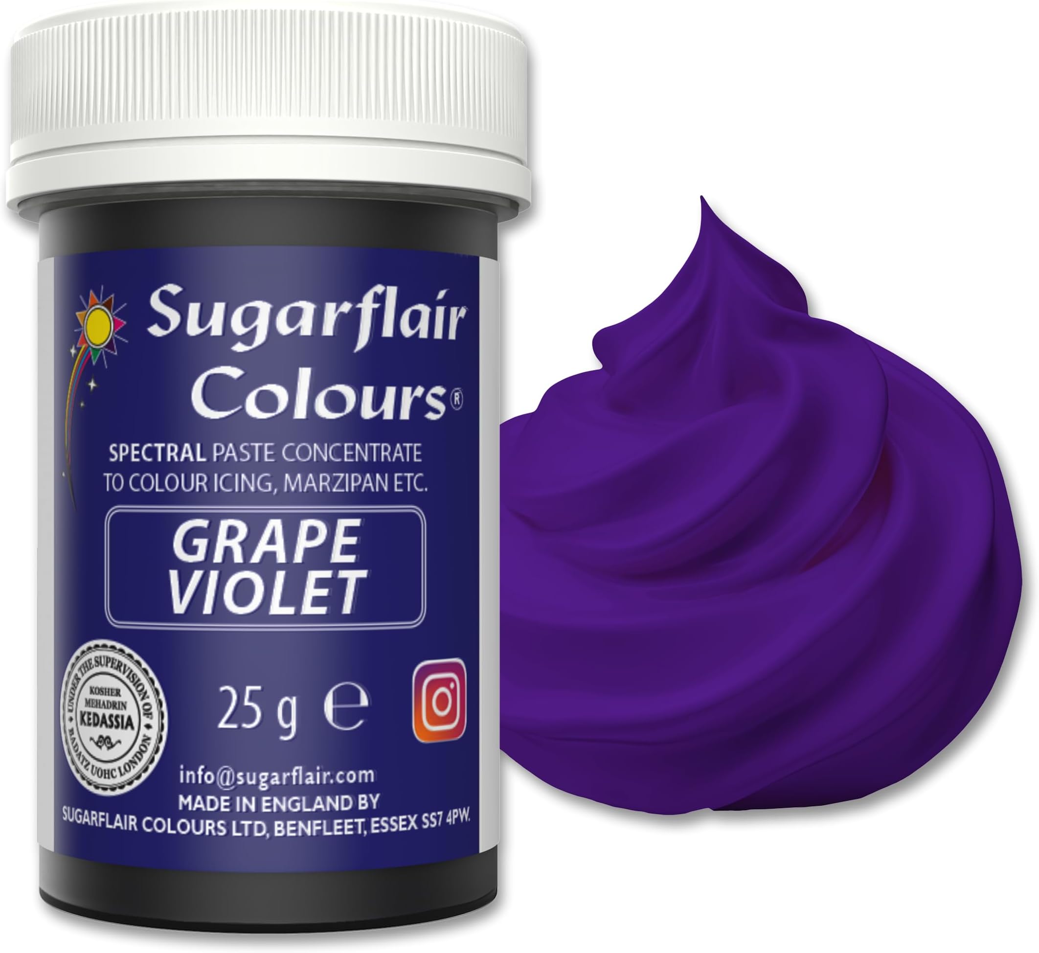 Sugarflair Paste Colour - Spectral Grape Violet 25g by Culpitt