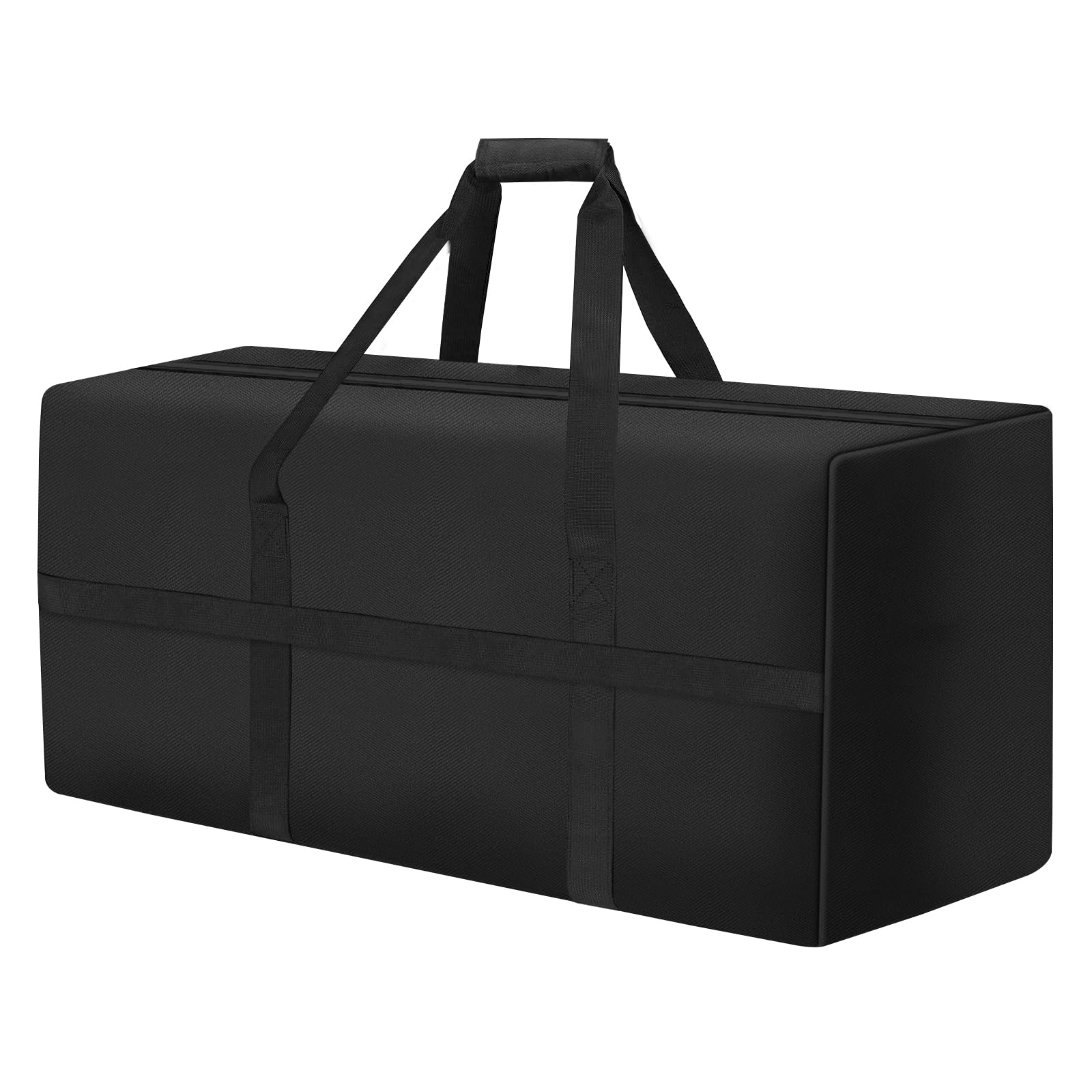 Aufbewahrungstasche für Gartenkissen, 600D-Oxford-Gewebe, wasserdicht, extra große Tasche für Terrassenmöbel, Kissen-Organizer mit Reißverschluss und gepolstertem Griff,150x51x71cm