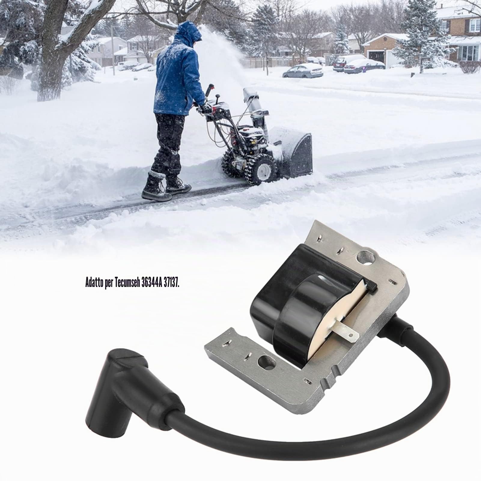Bobina di Accensione, 1 Confezione, 37137 37137 36344A Compatibile con Tecumseh OHV110 OHV115 OHV120 OHV125 OHV130 OHV135 OHV140 OHV145 OHV14 OHV150 OHV155