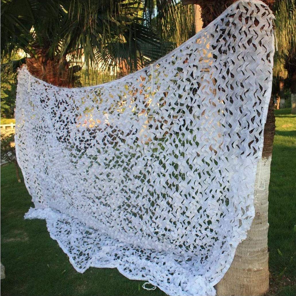 Red De Camuflaje Protector Solar, Caza De Red De Camuflaje, Decoración Militar, Red De Sombra 2M 3M 4M 5M 8M 10M, Varios Tamaños, Blanco