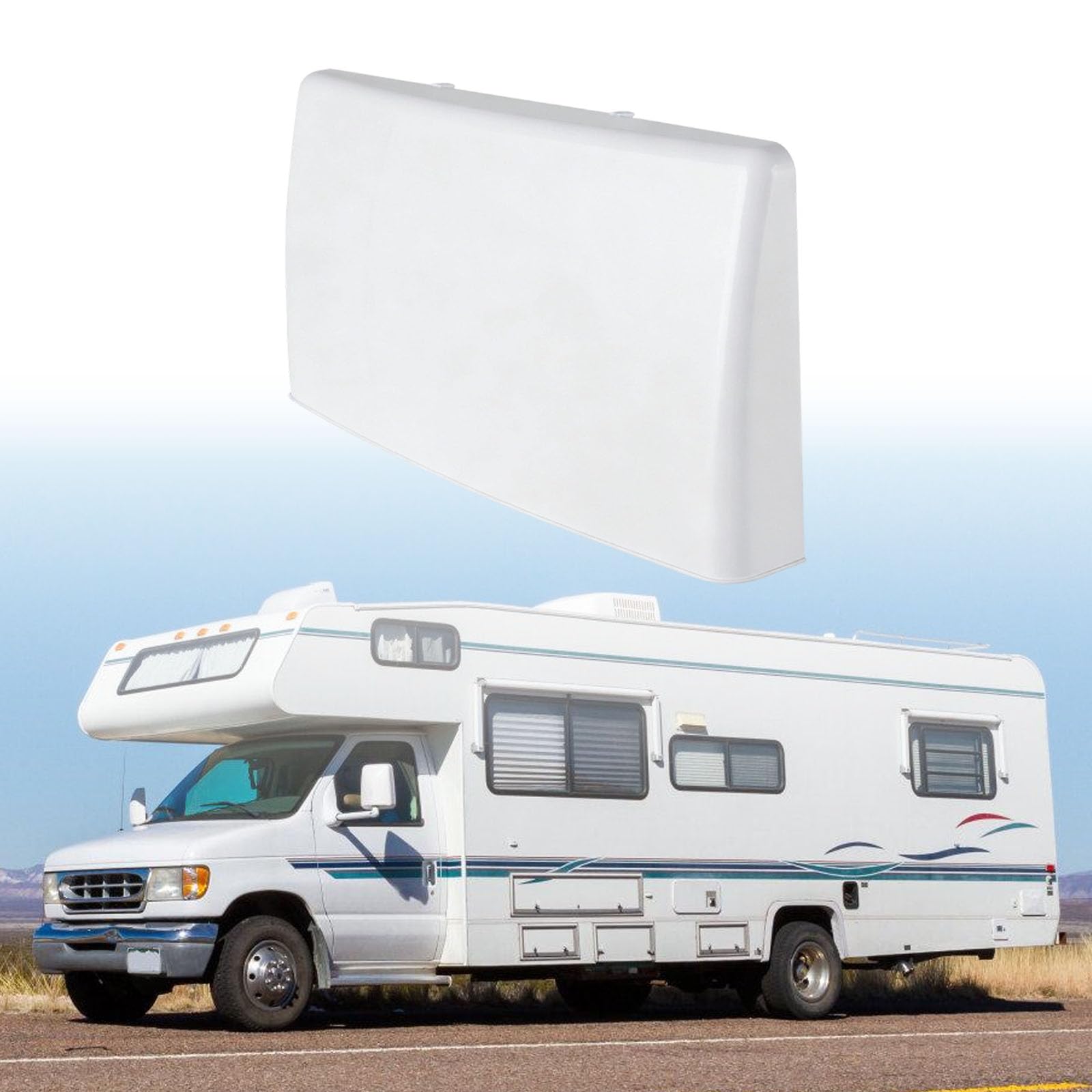 Parte di ricambio per bocchetta di ventilazione laterale per camper, in ABS bianco, per riparazione di rimorchi, per riparazione di rimorchi, parti di sfiato laterale per rimorchio, ricambio per
