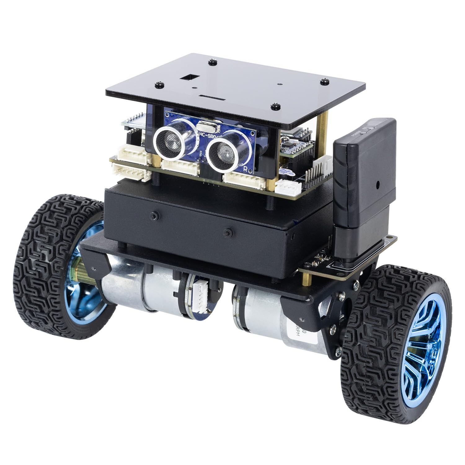 Yahboom RC Remote Control Adaptive Balance Car AI Obstacle Avoidance and Following, APP Control, OLED Display, 4KG Load