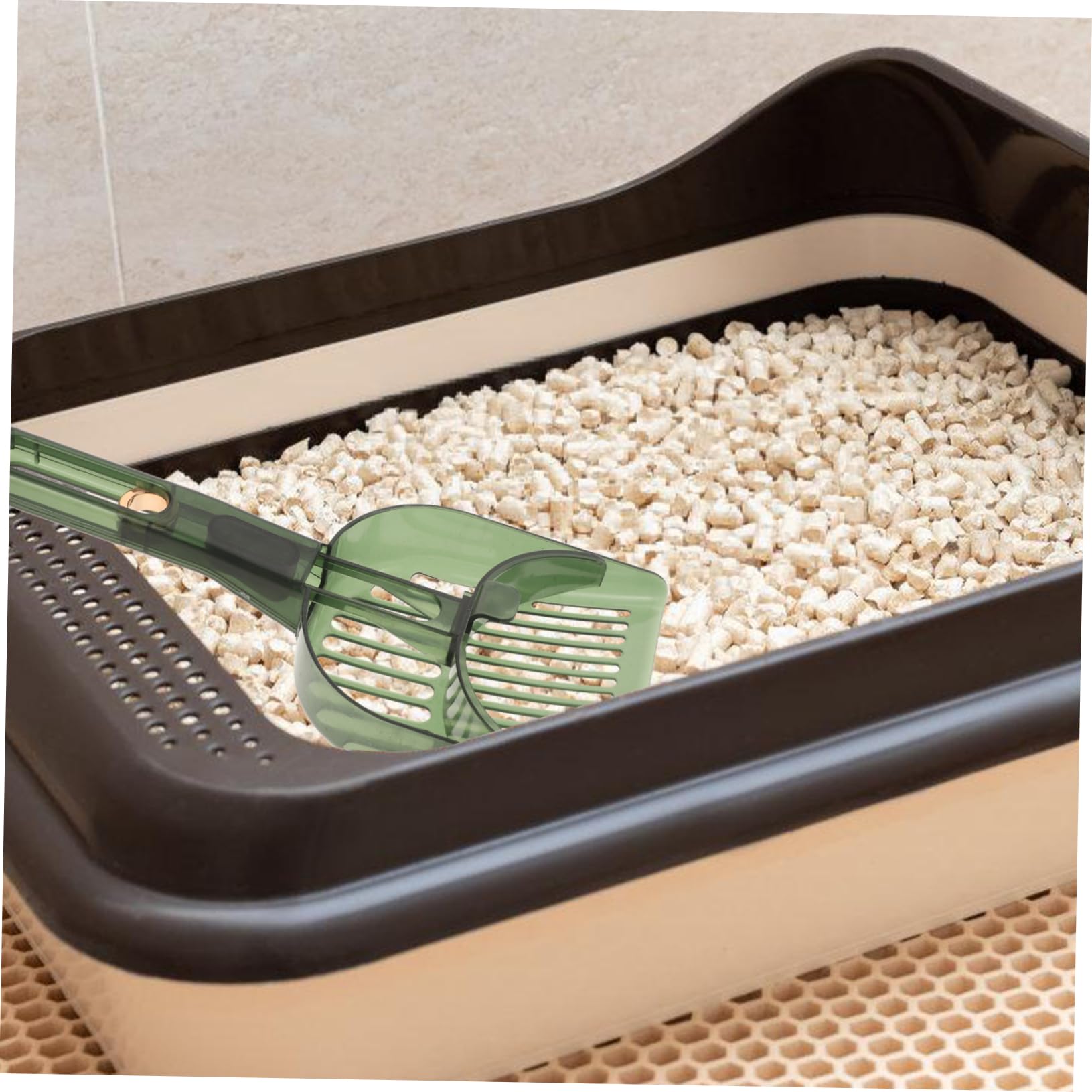 YARNOW 4 Pz Paletta per lettiera per Gatti raccoglitori di lettiere per Animali Domestici Paletta per rifiuti Lunga Pala per Gatti Pala per lettiera per Animali Domestici plastica ABS