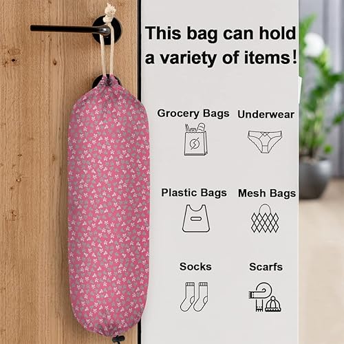 Miniatura 9 de Skulls - Soporte para bolsas de plástico para Halloween, lindo organizador de bolsas de plástico para montaje en pared, reutilizable, grande,