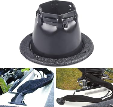 Marine Cable Boot Transom Steering Wires Boot Protect Fuel Lines Diameter 4 2/5" Boat Steering Cable Boot Cable Protector with Cable Tie Universal Fit for Yacht