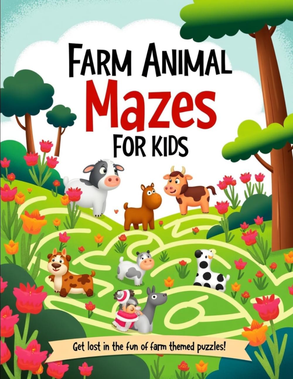 Farm Animal Mazes For Kids