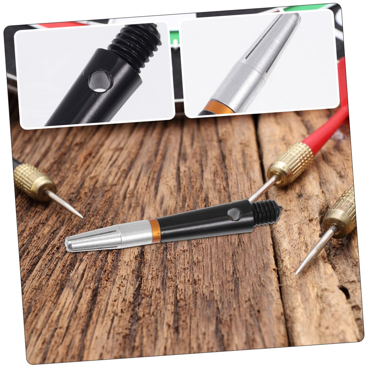balacoo Enhance Your Darting Skills: 6pcs Aluminum Shafts Replacement Parts for Thread Rods