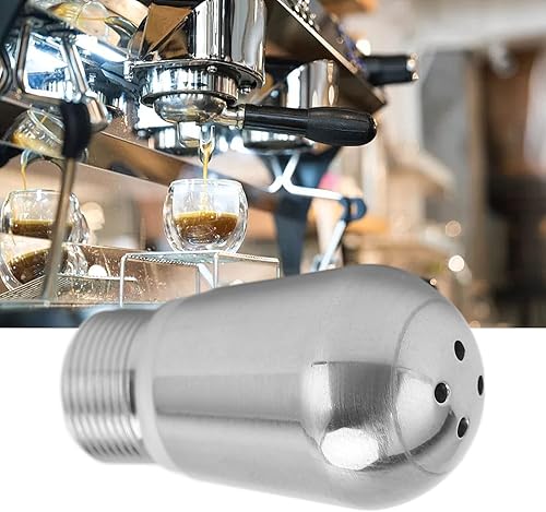 Miniatura 5 de Varita de vapor con punta de 4 agujeros, boquilla de vapor para cafetera, accesorio de repuesto de boquilla de espuma de leche de acero inoxidable,