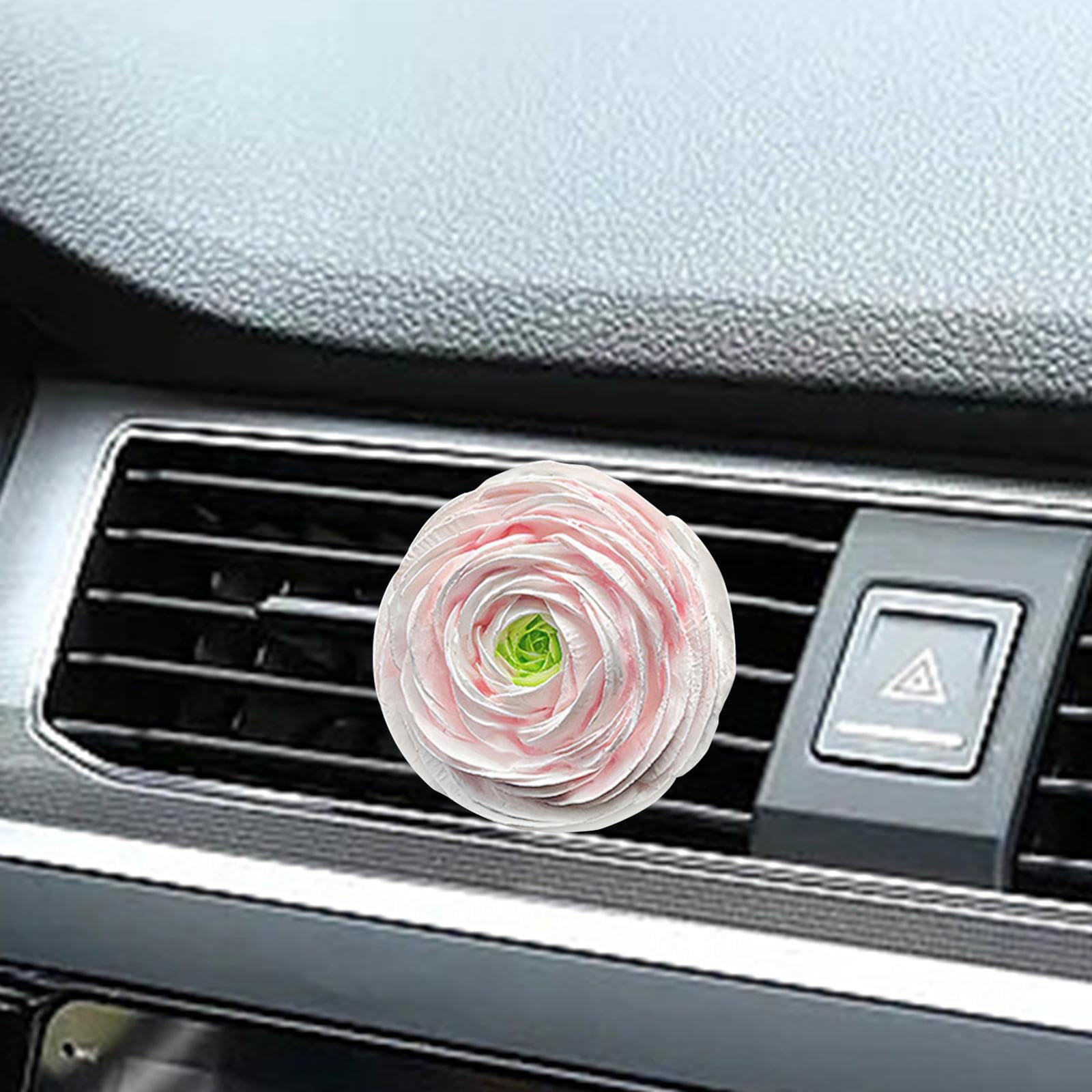 2 Clip per Bocchette di Ventilazione a Forma di Fiore Artificiale Riutilizzabili, Graziose, Accessori per Prese D'aria Del Condizionatore, 4 pezzi