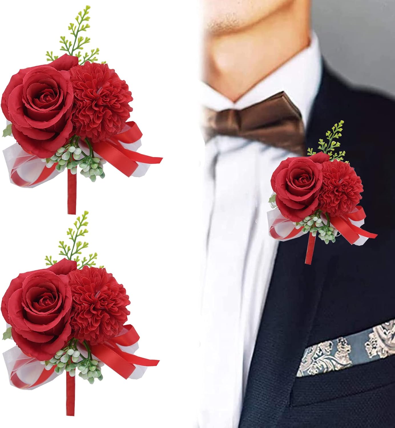 Anstecker Bräutigam - Einzigartige Trockenblumen Anstecker für den Bräutigam 7 71JVNCY5umL. AC SL1500 • 7