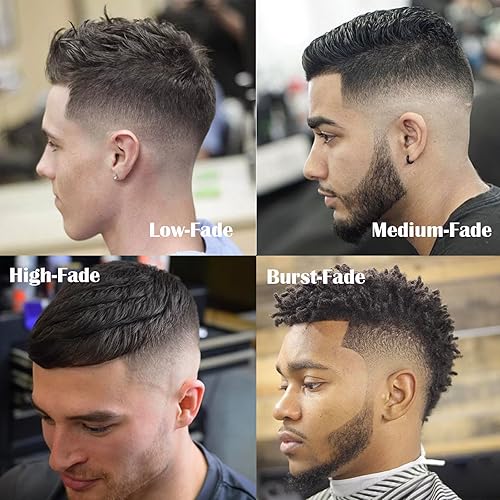 Miniatura 7 de LANVIER Cortapelos para hombres, cortadora de pelo profesional de alta velocidad de 10 W7500 RPM para cortar y arreglar el cabello, kit de