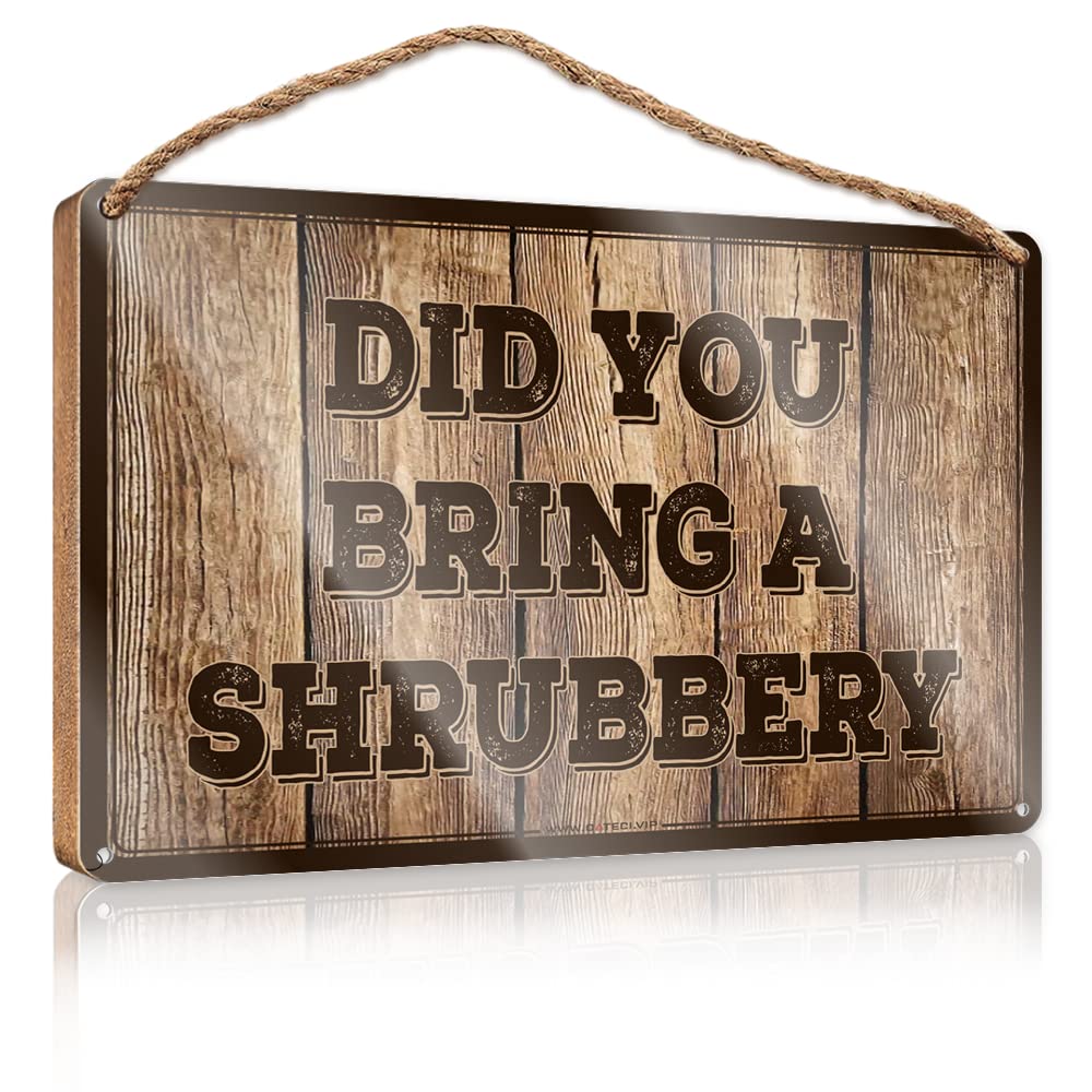 Swfg Boys One Color Door Hanging Decor Did You Bring A Shrubbery Wooden Sign Posters For Room Wood Plaque Sign(15X28cm)