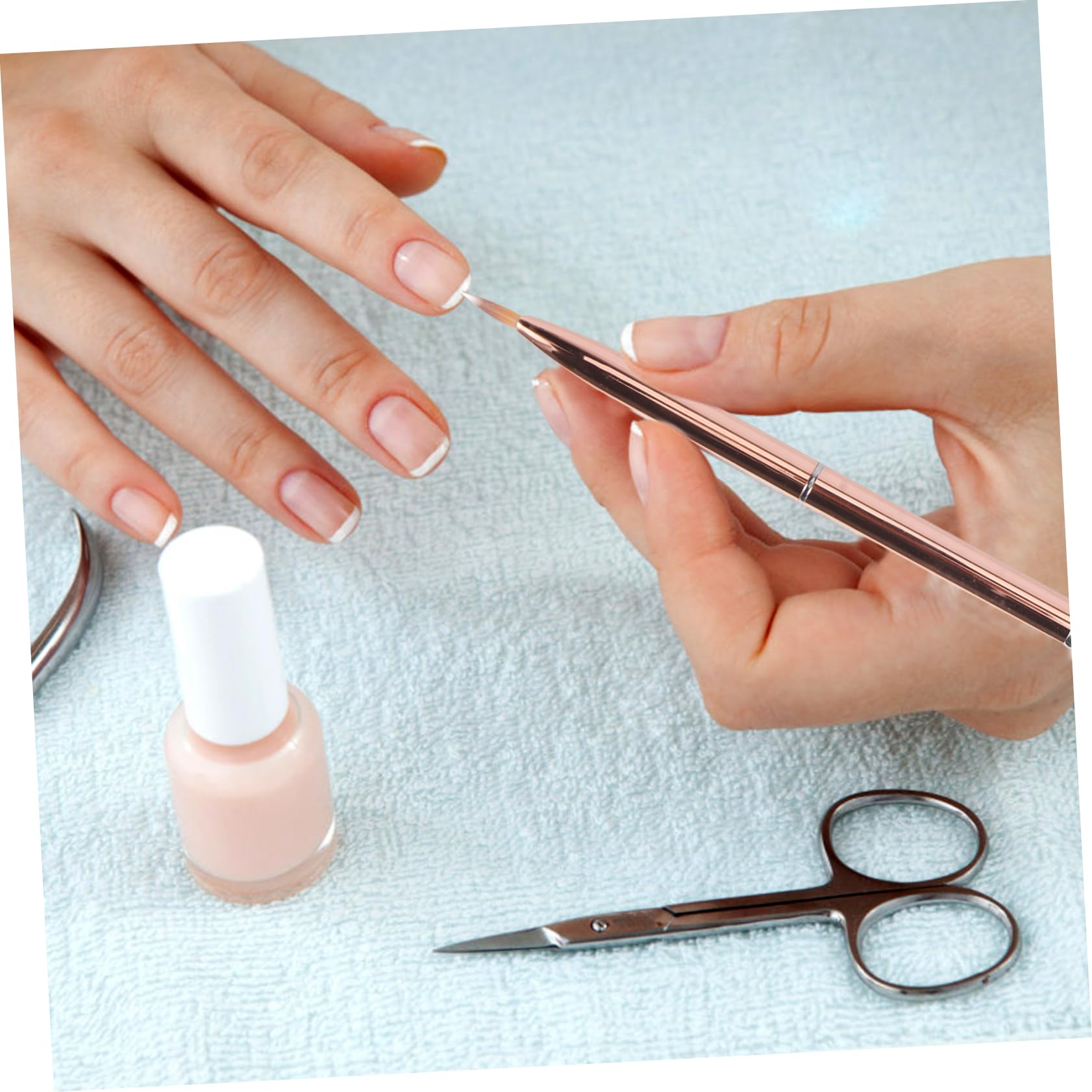 Healvian 2piezas Pinceles Para Nail Art Con Puntas De Repuesto Herramienta De Dibujo De Uñas Diseño Para Crear Patrones Detallados y Arte De Uñas Deslumbrante