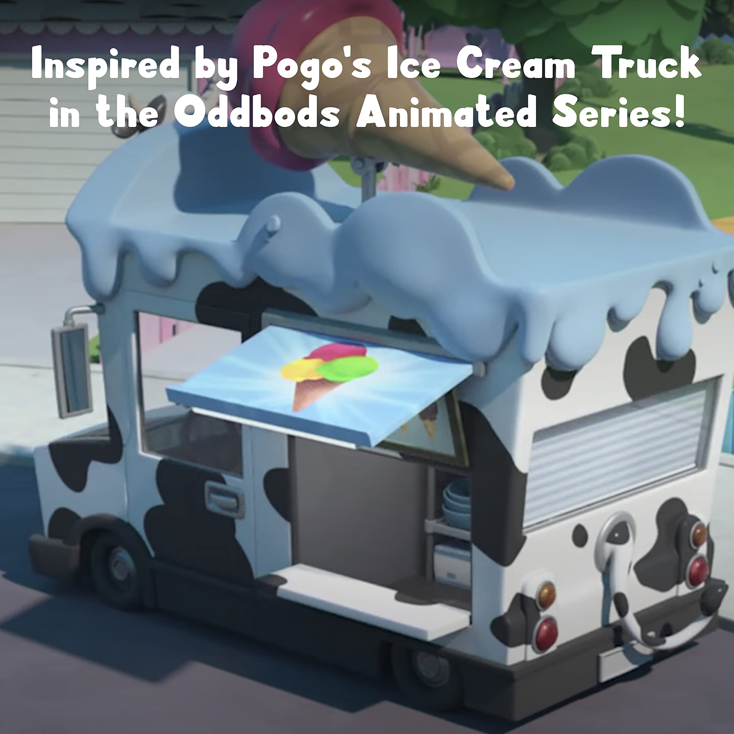 Oddbods Action Vehicle Pogo's Ice Cream Truck Push Powered Toy Car