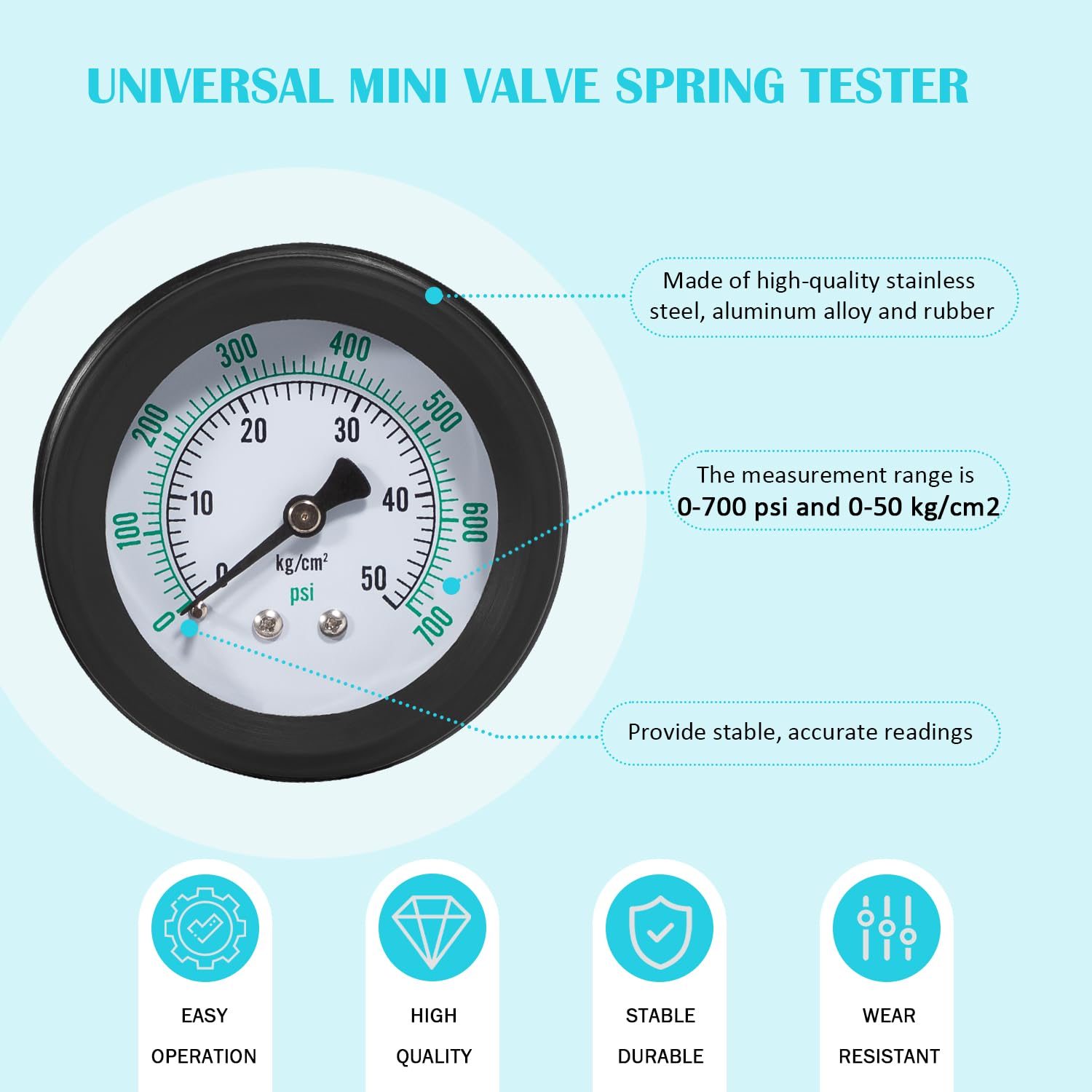 66834 probador universal del resorte de la válvula mini