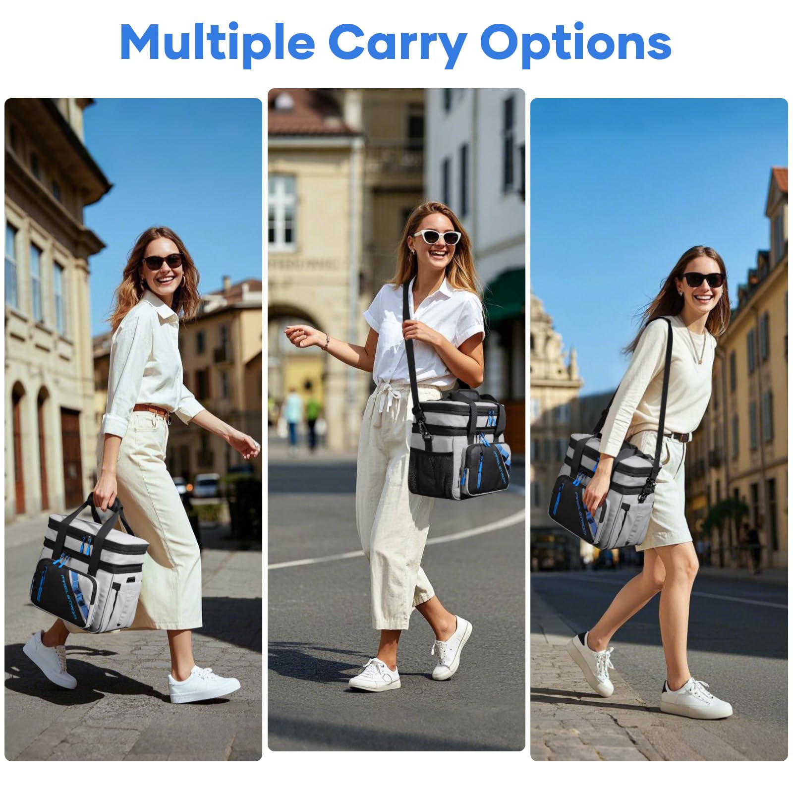 Maelstrom 20L Kühltasche, isolierte Lunch Tasche mit 2 Fächern | Erweiterbar, hält 16 Std. kalt, auslaufsicher, mehrere Taschen, leicht zu tragen, ideal für Arbeit, Reisen, Strand, Camping