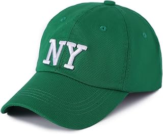 BAIMORE Simple Classic Versatile NY Embroidery Adjustable New York Baseball Cap Unisex